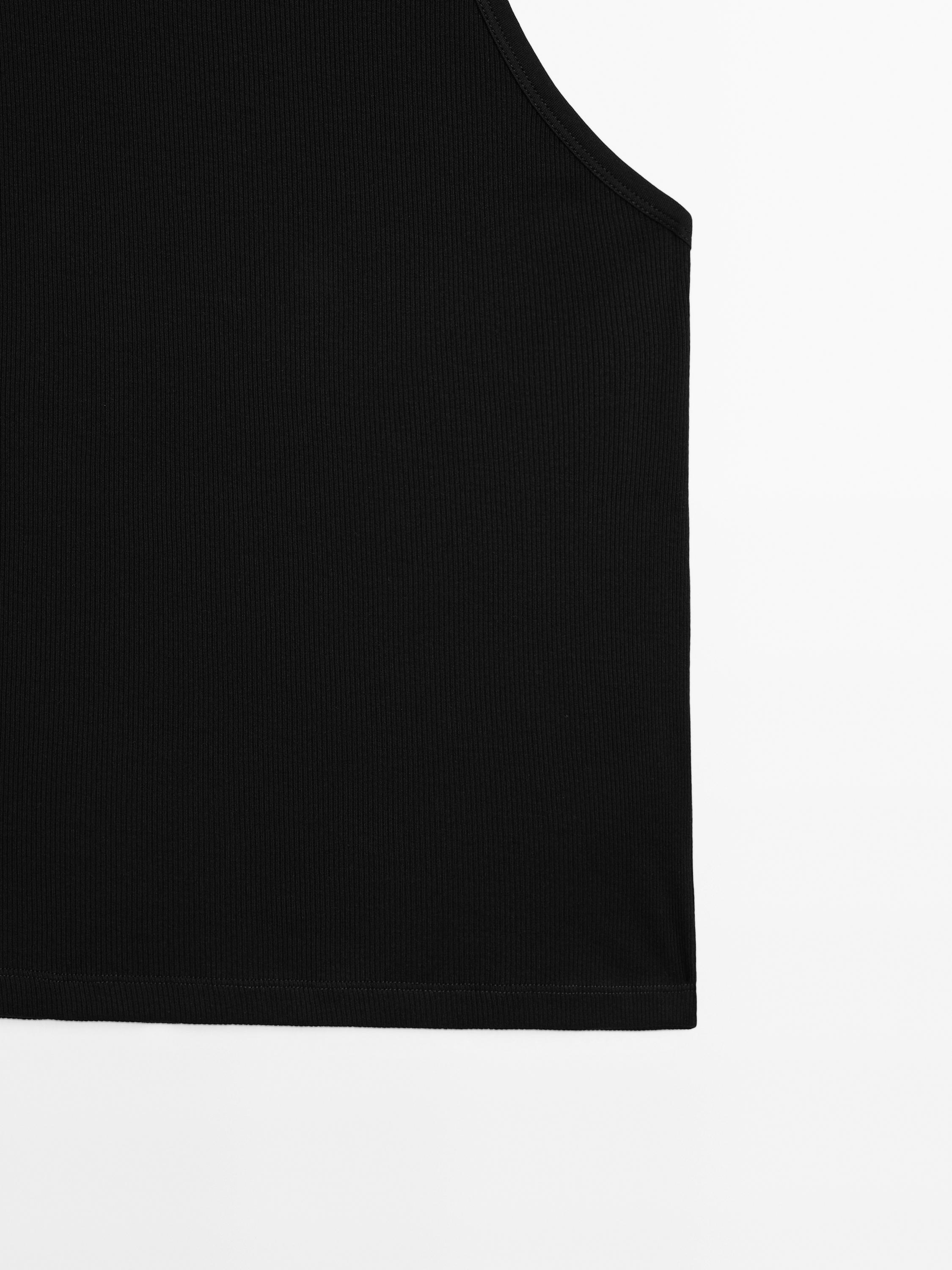 100% cotton halter top